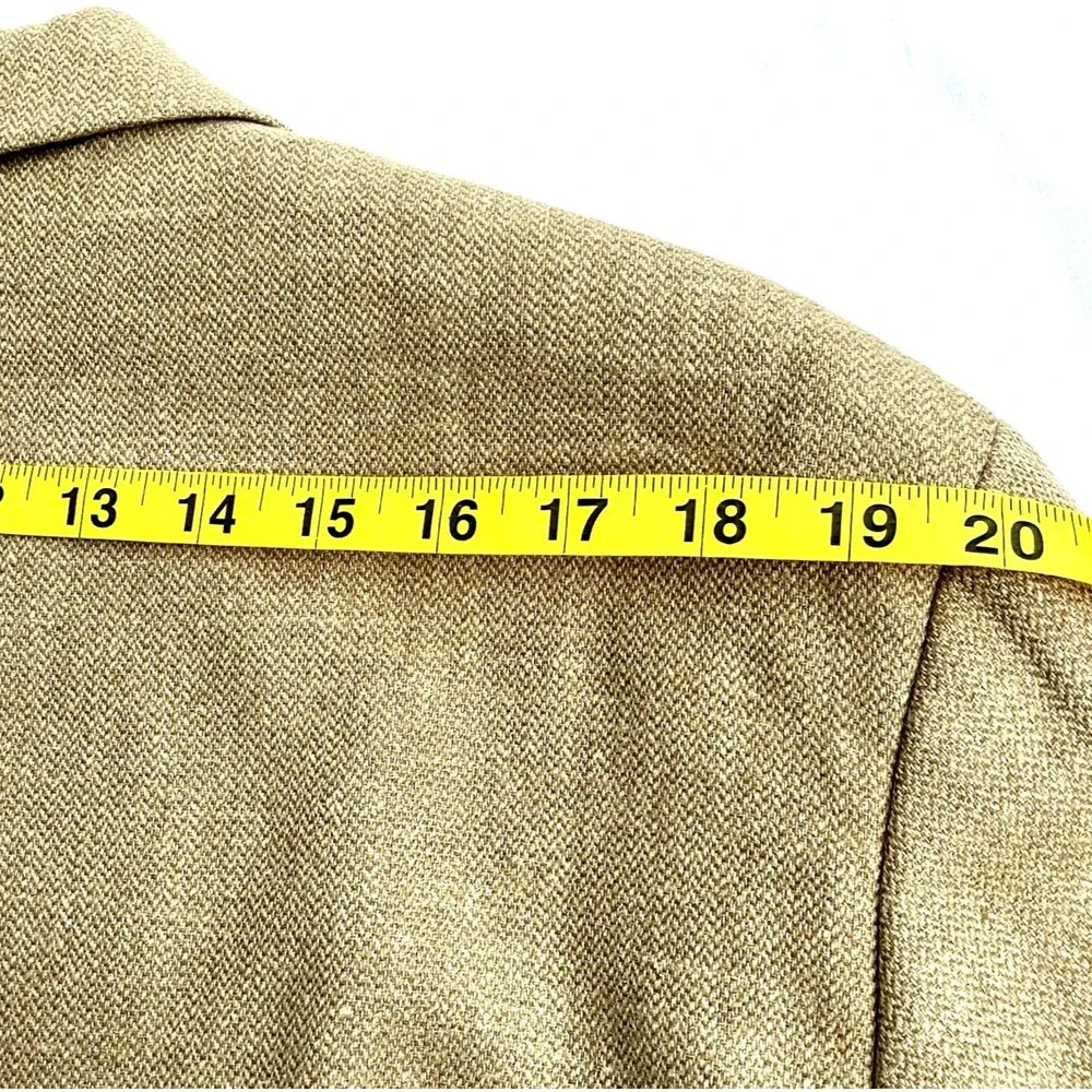 Polo University Club Lauren Sport Coat Vtg Silk Wool Linen 3 Btn 44 Tan Canada